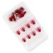 dijiusidy False Nail Fashionable Various Shapes Fingernail Full Coverage Strong Viscosity Adjustable Paster for Manicure Art 33 F741 33 1 count (Pack of 1)