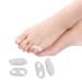 Jycch 10 pairs of silicone small toe separators pads hammered toe rails smooth iron separator valgus adjuster corrector foot care tools