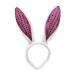 hgnxa Bendable Cute Ear Headband with Sequins for Costume Party Theme Photo Props for Girls Teens Headpiece Rose Red