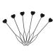 QUUPY 6PCS Quick Beader for Bead Loading Automatic Hair Beader Hair Styling Accessories (Black)