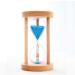 Gazechimp Hourglass Timer - 15 Minute Blue Sandglass for Teeth Brushing Cooking & Training - Stylish Wood & Glass Design - Buy Online on GoSupps.com