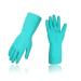 VGO ... 10 pairs Reusable household gloves dishwashing gloves kitchen cleaning gardening nitrile gloves latex -free waterproof (NT2141) m (10 pack) green NT2141