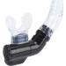 Janzoom Adults Snorkel Set - Tempered Glass Goggles, Adjustable Buckle, Dry Top Snorkel Tube - Ideal for Diving - Black - Buy Online on GoSupps.com