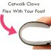 Catwalk Clawz Anti-Slip Grip Pads for Red Bottom Shoes - High Heel Sole Protector, Women's Size Foot Pads - Black Rubber - Buy Online on GoSupps.com