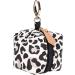 Toddmomy Leopard Print Leather Pacifier Holder Case | Stylish Storage for Toddlers & Small Children | Perfect for Diaper Bags & Strollers - Buy Online on GoSupps.com