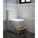 Bamboo Toilet Stool for Adults 6.5 - Non-Slip Bathroom Poop Stool for Healthy Posture - Portable and Original Design (Wood Color) - Buy Online on GoSupps.com