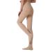 MGANG Compression Pantyhose Open Toe Waist High Compression Stockings Opaque Firm Support 20-30 mmHg Pantyhose M 20-30mmhg Beige Open-toe