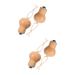 minkissy 4 Pcs Massager Light Bulbs Face Tool The Tools Walker Eye Puffiness Roller Face Puffiness Roller Women Face Massage Roller Face Care Supply Eye Roller Beech Body Nursing Supplies 5.00X4.00X2.00CMx2pcs As Shownx2pcs