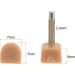 HARFINGTON 5 Pairs TPU High Heel Tips - Replacement Tap Caps for Women - 2.4mm Pin 7x7mm U-Shape Heel Repair Caps in Beige & Gold Tone - Buy Online on GoSupps.com
