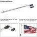 Adjustable Stainless Steel Rail Mount Boat Pulpit Staff Set for Boats and Yachts - 2 Pieces (23 - 1 14) - Buy Online on GoSupps.com