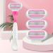 Razor 3-Leaf T-Shaped Lady Razor - Removable Hair Remover for Women | Reusable & Easy Trim | 1 Holder 3 Blades - Buy Online on GoSupps.com