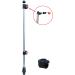 Brocraft Boat Rail Mount Flag Pole - No Drilling Required | Fits 7/8 to 1-1/4 Round Rails - Buy Online on GoSupps.com