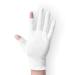 2 Pairs Cotton Gloves Touchscreen White Gloves for Dry Hands Cotton Gloves for Sleeping Moisturizing Night Gloves White Gloves 100% Cotton Size M (2 Pairs)