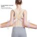 Adjustable Back Brace Posture Corrector for Men & Women | X-Large Apricot | Support for Scoliosis & Hunchback - Buy Online on GoSupps.com