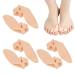 Ingjia 6 pieces Valgus toe spreader with bale protection correction bandage socks bunion corrector with anti-slip belt and gel pads for valgus bunion
