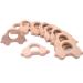 Wendysun 10pcs Lovely Cartoon Wood Teether Pure Natural Animal Car Shape Baby Teething Nursing Beech Teether Baby DIY Pendant Toy (10pcs)