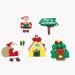 Merry Christmas Cake Topper 5pcs Christmas Cupcake Topper for Christmas Theme Party Cake Cupcake Santa Clause Xmas Tree - Buy Online on GoSupps.com