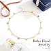 Zoestar Boho Sequins Head Chain Gold Hair Jewelry Festival Prom Headpiece Bridal Tassel Hair Accessories Fashion Headband for Women and Girls - Buy Online on GoSupps.com