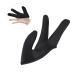 CLISPEED Hair Straightener Gloves 1pc Finger Cot Gloves Hair Curler Modeling Finger Guard Heat Resistant Barber Gloves Black 11x10cm - Buy Online on GoSupps.com