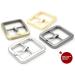 Square Center Bar Single Prong Belt Buckle Set (1in & 3/4in) - Gunmetal Finish - Buy Online on GoSupps.com