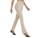 MoFiz Women's 29" Yoga Dress Pants Bootcut Leg Elastic Waist Work Business Office Stretchy Slacks Casual Golf with Pockets A01-light Khaki Medium