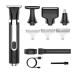 Hair Clippers 4 In 1 Rechargeable Men's Shaving Set Back Razor Shaver Groomer Foldable Telescopic Rod Nose Hair Trimmer Back Shaver Long Handle