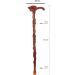 Solid Wood Crutches Adult Crutches Silver Mouth Wood Material is Environmentally Friendly and Healthy with Beautiful and Generous Engraving Ergonomic Handle Comfortable to Hold Interesting - Buy Online on GoSupps.com