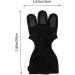 Anneome Archery Finger Stall Mittens Bow and Finger Glove Three Finger Archery Gloves Leather Gloves Archery Equipment Portable Shooting Glove Wear-resistant Archery Equipment Black Major 20x10cm Black - Buy Online on GoSupps.com