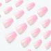 24pcs Short Coffin False Nails Pink Stick on Nails Gradient Press on Nails Removable Glue-on Nails Full Cover Acrylic Fake Nails Women Girls Nail Art Accessories 0223Y16 - Buy Online on GoSupps.com