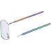 Premium Colorful Eyelash Extension Tweezers Set - Stainless Steel Knuckle Handle Glass Mirror & Storage Box | Easy Operation & Light Design - Buy Online on GoSupps.com