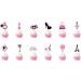 12 Pcs Romantic Paris Cake Decoration Eiffel Tower Bicycle High Heel Perfume Hot Balloon Cupcake Toppers - Buy Online on GoSupps.com