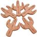 Wendysun 2pcs Cartoon Wood Teether - Natural Animal Cactus Shape for Baby Teething - Beech Teether DIY Pendant Toy - Buy Online on GoSupps.com