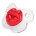 Soft Silicone Baby Pacifier - Food-Grade Funny Pig Nose Design for Newborn Comfort - Little Cherry - Buy Online on GoSupps.com