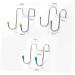 12pcs S Type Double Hook Towel Hangers Wall Mounted Clothing Rack Stainless Steel Door Hook Ordinary - Buy Online on GoSupps.com