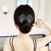 2Pcs Whale Tail Rhinestone Flower Hair Clip Rhinestone Flower Hair Clip Lazy Hair Curler Deft Bun Maker New French Whale Tail Twist Bun Hairstyle Shaper (Feather+Fishtail) - Buy Online on GoSupps.com