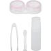 EVSCAN Cartoon Potted Contact Lens Container - Pink - Lightweight & Portable for Travel - Mirror Look Design - Buy Online on GoSupps.com