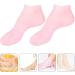 JECOMPRIS Silicone Moisturizing Socks Softening Dry Cracked Feet Rough for Calluses Spa Gel Socks Foot Care Pink - Buy Online on GoSupps.com