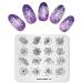 Alexnailart Nail Stamping Plate Multi-Pattern Stamping Template Print Image Nail Art Stamper Scraper Nails Tool FL019