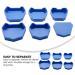 iplusmile 6pcs Silicone Mouthpieces - Dental Lab Model Ex Base Material Fingerprint Mold in Blue | International Shipping Available - Buy Online on GoSupps.com