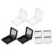1set Empty Eye Shadow Box Glitter Palette Plastic Eyeshadow Case Convenient Eyeshadow Lipstick Tray