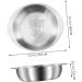 Zerodeko Stainless Steel Soy Sauce Dish Soy Sauce Bowls Soy Sauce Dispenser Small Condiment Bowls Metal Sauce Bowls Stainless Bowls Sauce Containers Travel Pickles Portable re-usable 9.50X8.00X5.50CM Silver - Buy Online on GoSupps.com