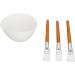 TYTOGE Facemask Mixing Tool Set Multifunctional Reusable Silicone Face Mask Bowl Wooden Brush Set for Oils Moisturizers - Buy Online on GoSupps.com