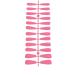 dijiusidy 1 Set French Tip Press on Nails Matte Adhesive Tabs Full Cover Ballerina Solid Colors Art Decals Salon for Women Girls Type 10