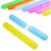 ULTNICE Toothbrush Holder Case Portable Protective Case Toothbrush Cover for Travel Camping 5pcs (Random Color)