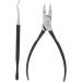 Verdant Touch Ingrown Toenail Nippers Stainless Steel Toenail Nippers and Lifter Set for Ingrown Nail Care Professional Pedicure Tools Black - Buy Online on GoSupps.com