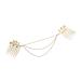 Jiklophg Chic Chain Leaf Headband Hair Comb Slide