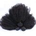 Feibin Mongolian Afro Kinky Curly Human Hair Bundles - 8-12 Inches - Virgin Hair Weave for Black Women - Buy Online on GoSupps.com