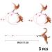 AWAVM 5 PCS Cat Teasers Cat Feather Wand Cat Toy Interactive Toy Feather Wand with Bell Natural Feather Refills - Buy Online on GoSupps.com