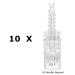 10pcs Adjustable Needle Tips for Electric Derma Needle Pen for Electric Microneedle Dermaroller 42-PIN