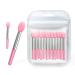 Spove 12pcs Silicone Lip Brush Makeup Eyebrow Lipstick Brushes Applicator Cosmetic Brush Set Silicone Brushes Wands Fit Balm Mask Oil
